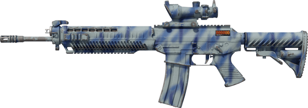 StatTrak™ SG 553 | 浪花噴漆 (戰場實測)