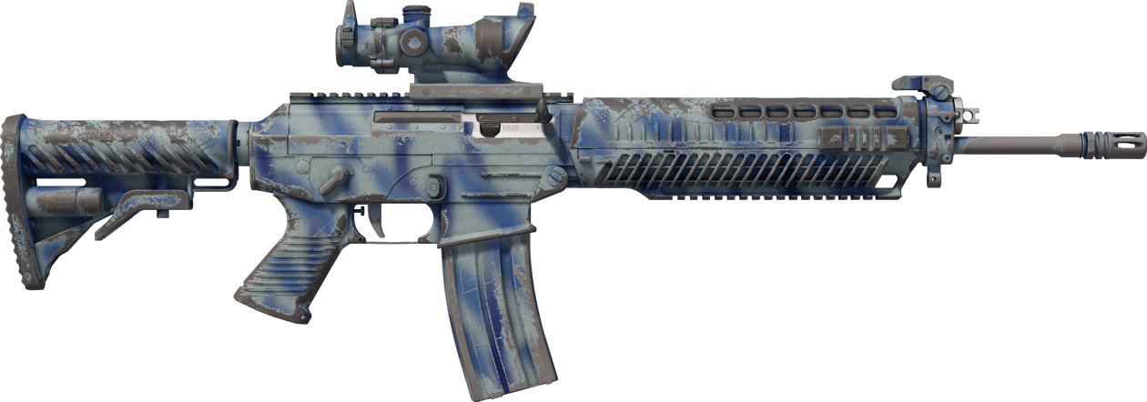 Preview image 2 of StatTrak™ SG 553 | Spray ondulé (Usée)