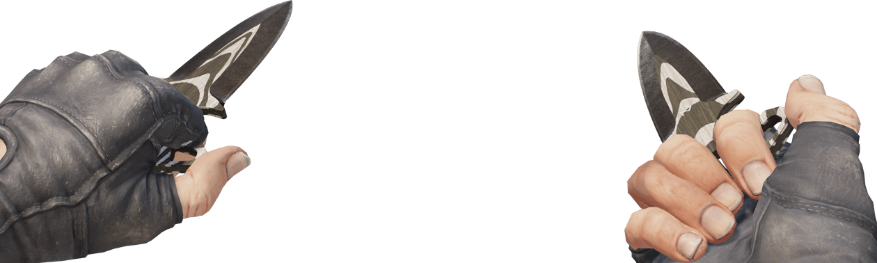 Preview image 4 of ★ StatTrak™ Shadow Daggers | Black Laminate (Battle-Scarred)