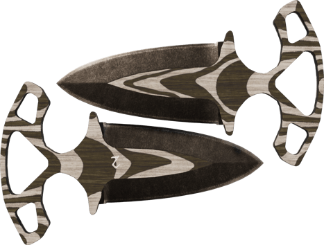 ★ StatTrak™ Shadow Daggers | Black Laminate (Battle-Scarred)