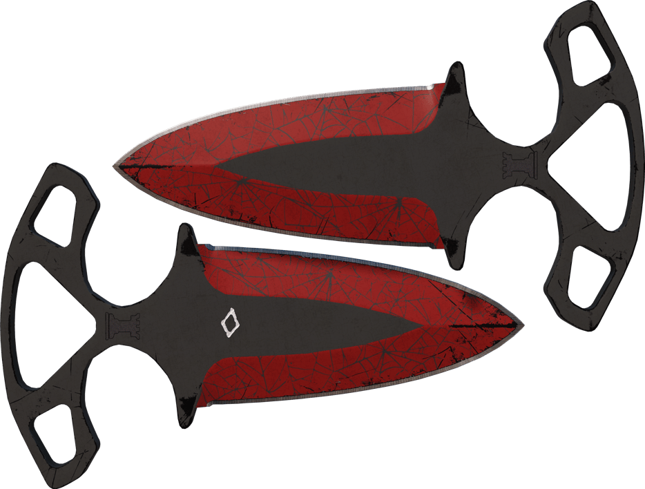 Preview image 1 of ★ StatTrak™ Dagas Sombrías | Tela escarlata (Bastante desgastado)