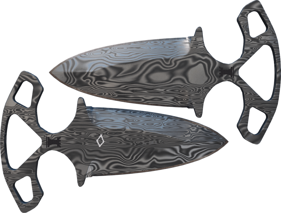 Preview image 1 of ★ StatTrak™ มีดชาโดว์ดักเกอร์ | Damascus Steel (ใหม่จากโรงงาน)