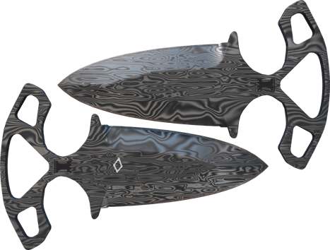 ★ StatTrak™ Schattendolche | Damaszener Stahl (Minimale Gebrauchsspuren)