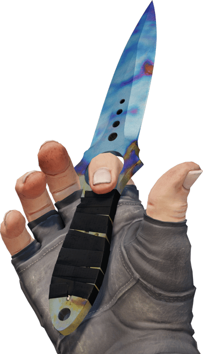 Preview image 3 of ★ StatTrak™ Skeleton Knife | Case Hardened (Testado no Terreno)