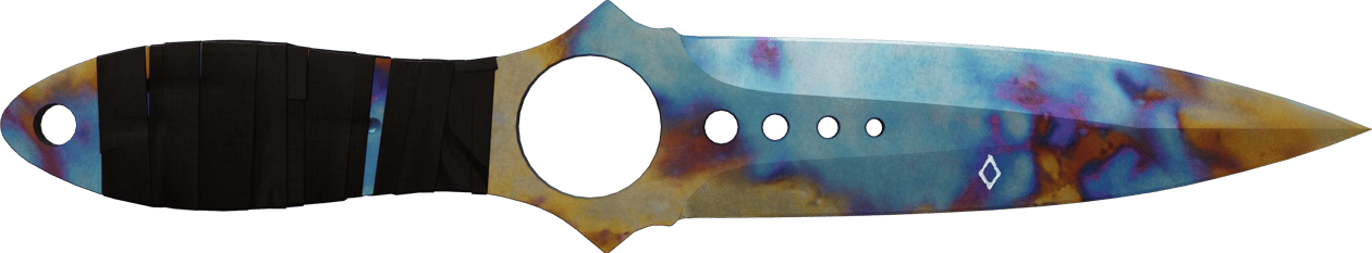 Preview image 1 of ★ StatTrak™ Skeleton Knife | Case Hardened (Testado no Terreno)