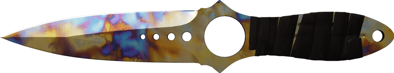 Preview image 2 of ★ StatTrak™ Skeleton Knife | Case Hardened (Com Pouco Uso)