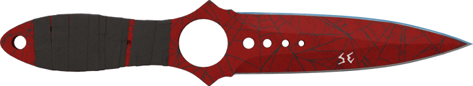 ★ StatTrak™ 스켈레톤 칼 | 붉은 거미줄 (꽤 닳은)