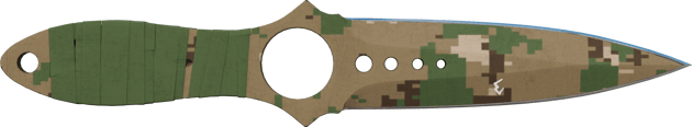★ StatTrak™ Faca Skeleton | Forest DDPAT (Testado no Terreno)