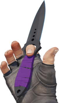 Preview image 3 of ★ StatTrak™ Skeleton Knife | Ultraviolet (Field-Tested)