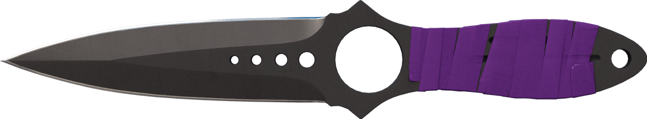 Preview image 2 of ★ StatTrak™ Skeleton Knife | Ultraviolet (Minimal Wear)