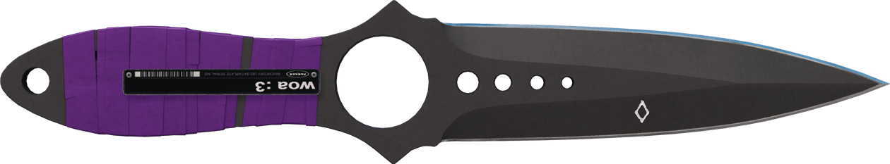 Preview image 1 of ★ StatTrak™ Skeleton Knife | Ultraviolet (Minimal Wear)