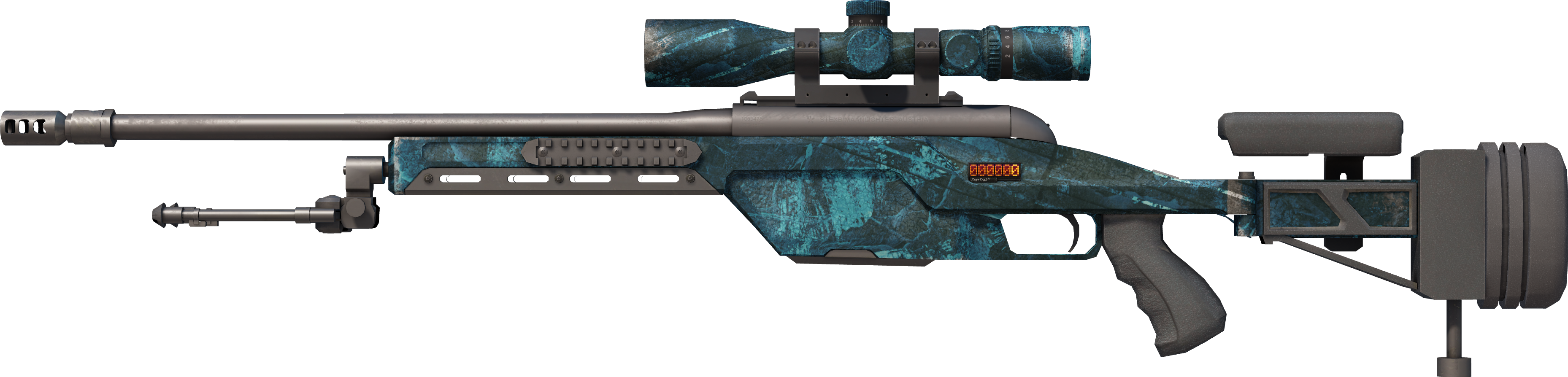 StatTrak™ SSG 08 | Abyss (Battle-Scarred)