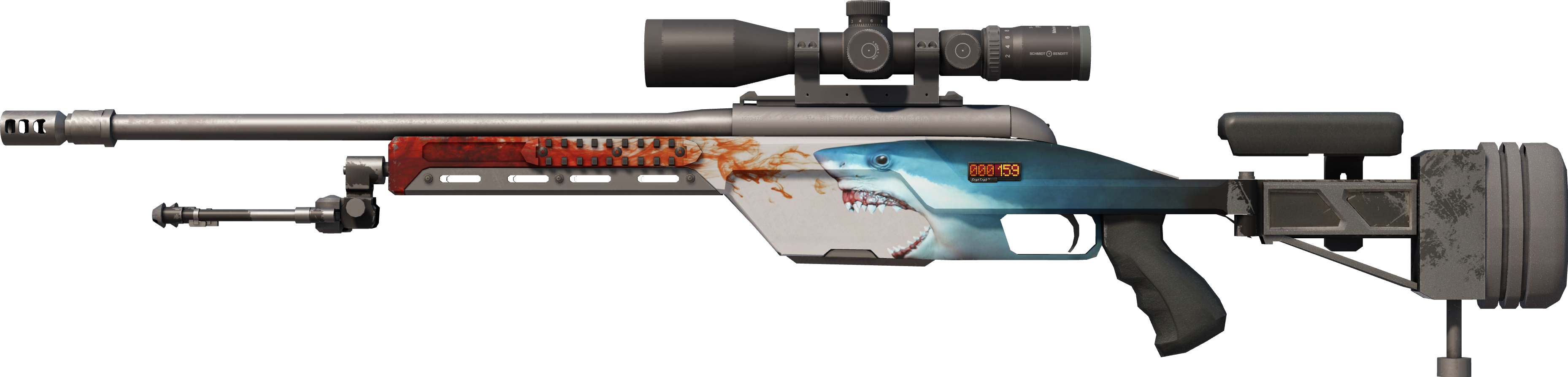 StatTrak™ SSG 08 | Blood in the Water (Factory New)