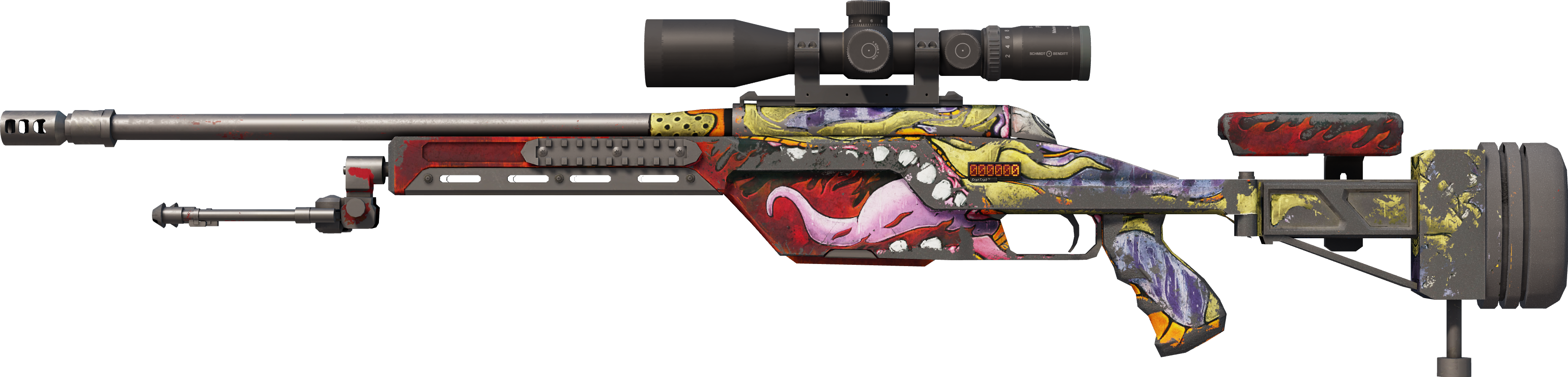 StatTrak™ SSG 08 | Bloodshot (Battle-Scarred)