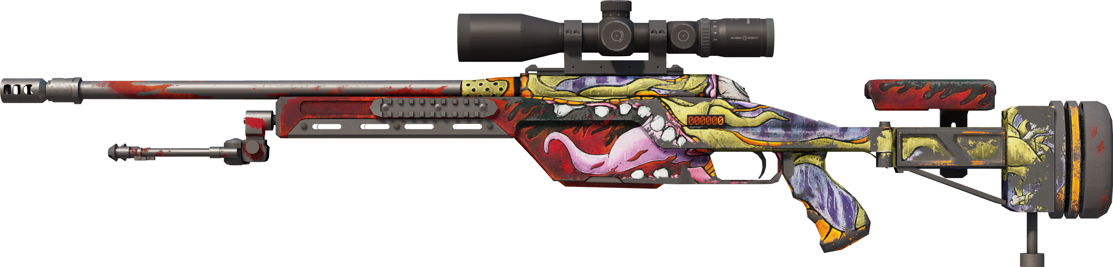 StatTrak™ SSG 08 | Bloodshot (Well-Worn)