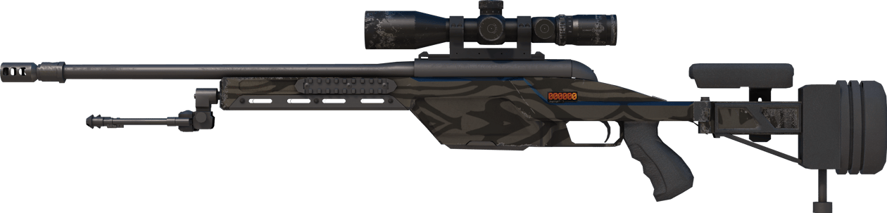 Preview image 1 of StatTrak™ SSG 08 | 黑水 (略有磨损)