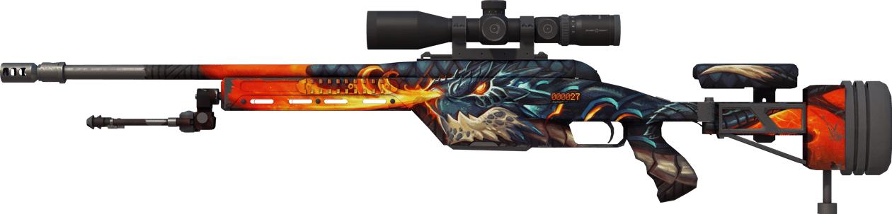 Preview image 1 of StatTrak™ SSG 08 | Dragonfire (Testato sul campo)
