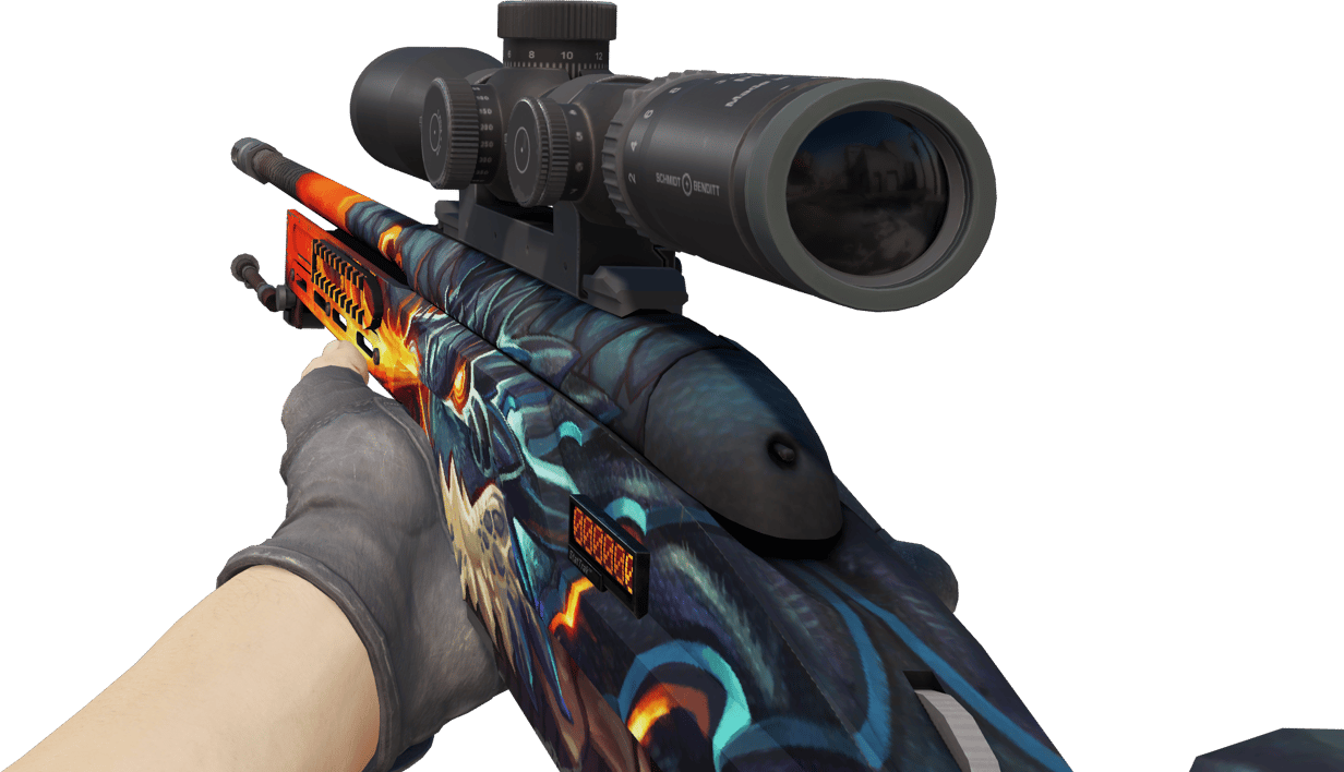 Preview image 3 of StatTrak™ SSG 08 | Dragonfire (มีรอยถลอกเล็กน้อย)