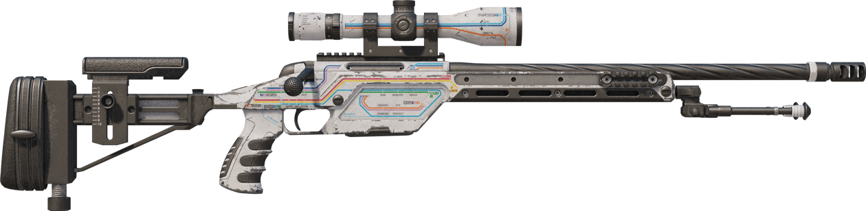 Preview image 2 of StatTrak™ SSG 08 | Rapid Transit (Battle-Scarred)