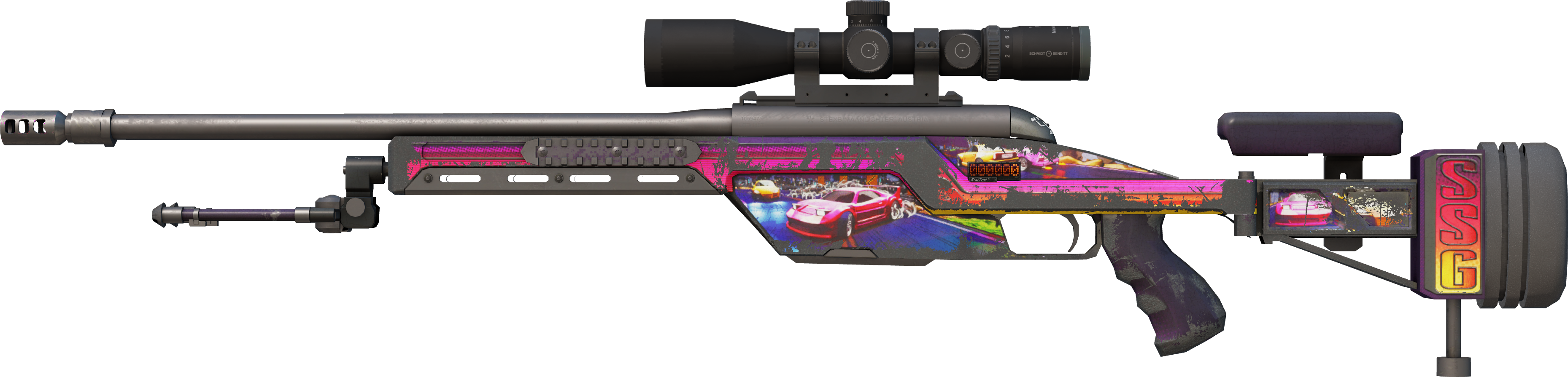 StatTrak™ SSG 08 | Turbo Peek (Battle-Scarred)