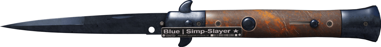 Preview image 2 of ★ StatTrak™ Dao Stiletto | Blue Steel (FT - Qua thực chiến)