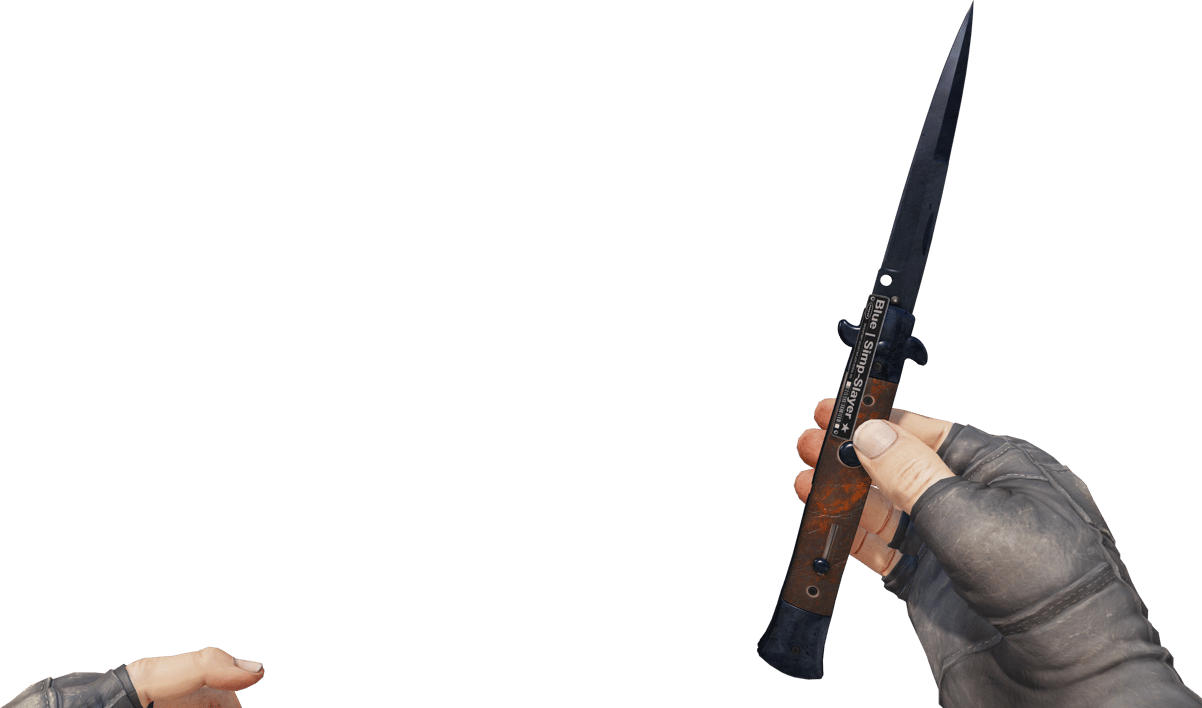 Preview image 3 of ★ StatTrak™ Dao Stiletto | Blue Steel (FT - Qua thực chiến)