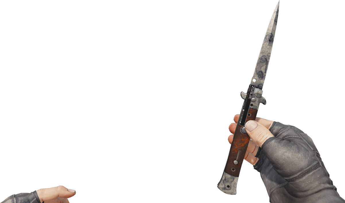 Preview image 3 of ★ StatTrak™ มีดสติลเล็ตโต | Stained (ถลอกปอกเปิกจากการรบ)