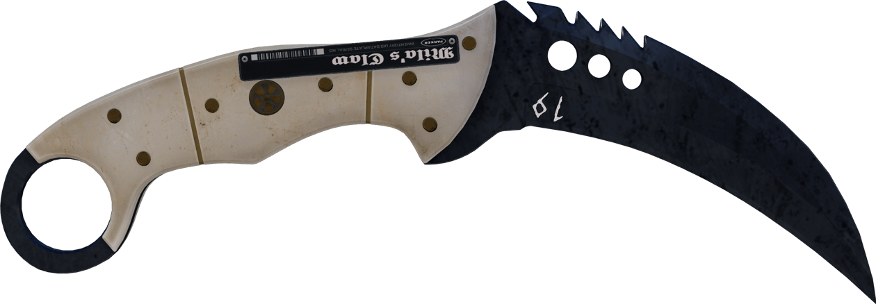 Preview image 2 of ★ StatTrak™ Talon Bıçağı | Mavi Çelik (Görevde Kullanılmış)