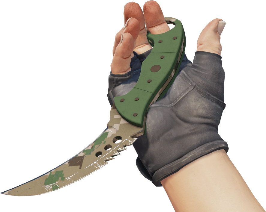 Preview image 3 of ★ StatTrak™ 탈론 칼 | 숲 디지털 위장 (현장에서 쓰인)