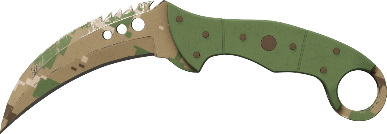 Preview image 1 of ★ StatTrak™ 탈론 칼 | 숲 디지털 위장 (현장에서 쓰인)
