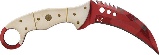 Preview image 2 of ★ StatTrak™ Faca Talon | Slaughter (Testado no Terreno)