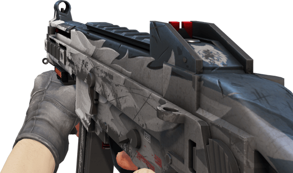 Preview image 3 of StatTrak™ UMP-45 | Arctic Wolf (ถลอกปอกเปิกจากการรบ)