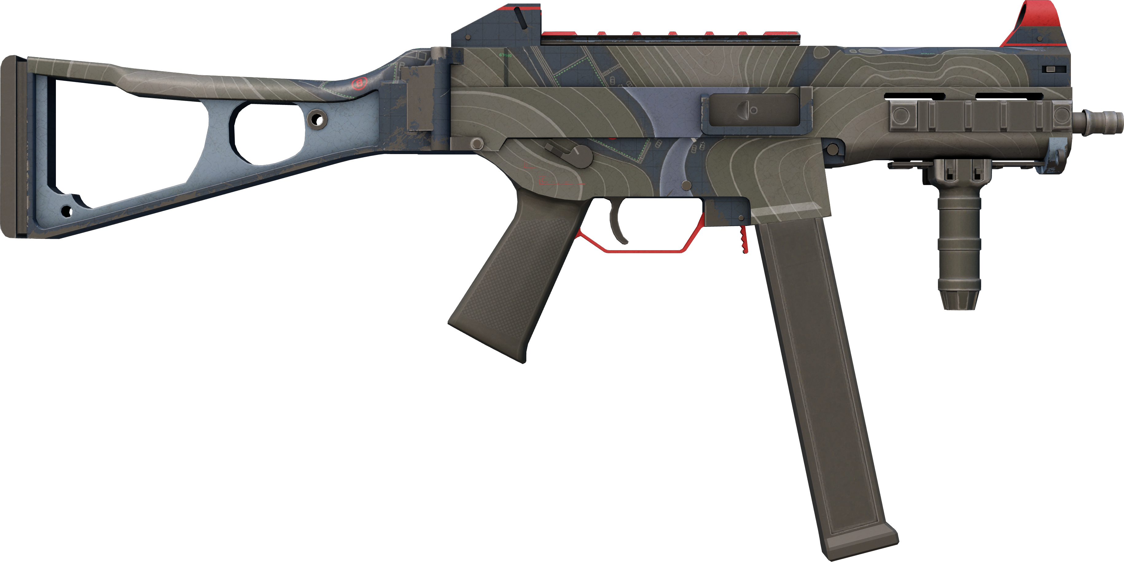 Preview image 2 of StatTrak™ UMP-45 | Briefing (Battle-Scarred)