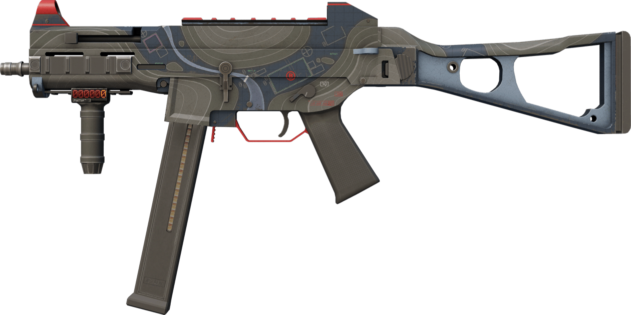 Preview image 1 of StatTrak™ UMP-45 | Briefing (戦いで傷ついた)