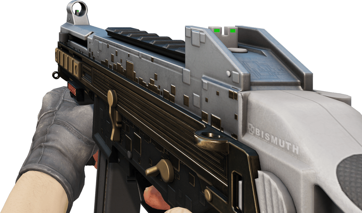 Preview image 3 of StatTrak™ UMP-45 | Gold Bismuth (Factory New)