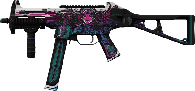 StatTrak™ UMP-45 | 黑色魅影 (略有磨损)