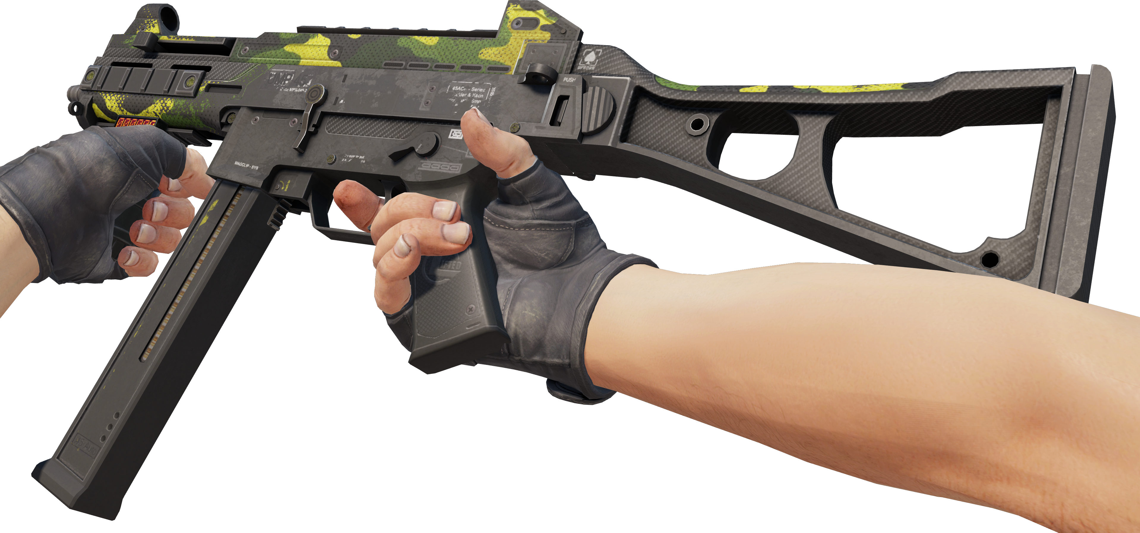 Preview image 3 of StatTrak™ UMP-45 | Riot (Battle-Scarred)