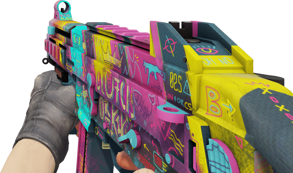 Preview image 3 of StatTrak™ UMP-45 | Kreatives Köpfchen (Fabrikneu)