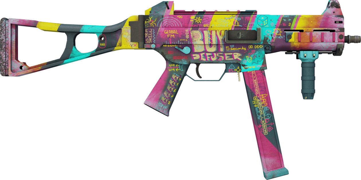 Preview image 2 of StatTrak™ UMP-45 | Kreatives Köpfchen (Abgenutzt)