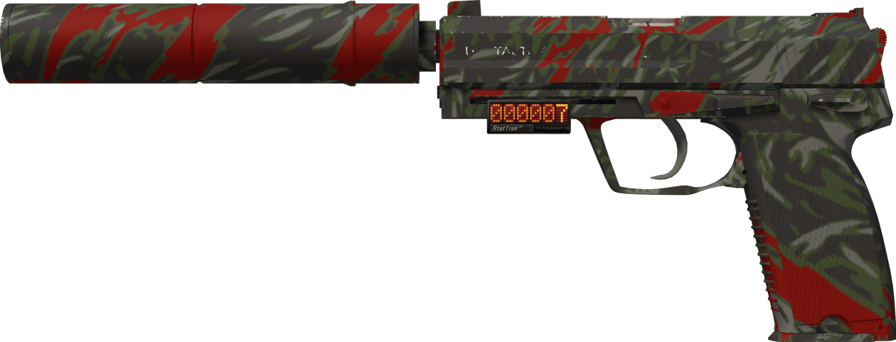 Preview image 1 of StatTrak™ USP-S | Blood Tiger (Factory New)