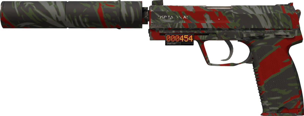 Preview image 1 of StatTrak™ USP-S | Blood Tiger (Minimal Wear)