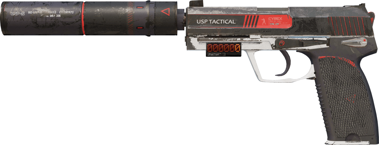 Preview image 1 of StatTrak™ USP-S | Cyrex (Com Muito Uso)