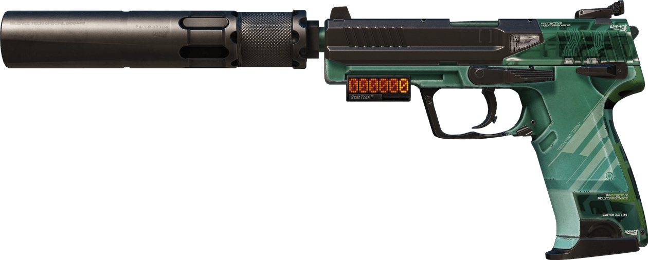 Preview image 1 of StatTrak™ USP-S | PC-GRN (戰場實測)