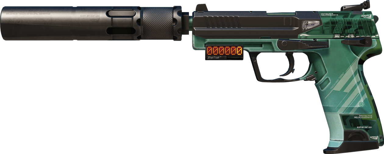 Preview image 1 of StatTrak™ USP-S | PC-GRN (Très peu usée)