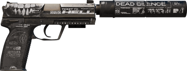 Preview image 2 of StatTrak™ USP-S | Ticket to Hell (Battle-Scarred)