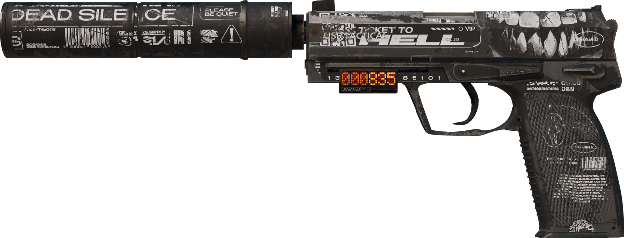 Preview image 1 of StatTrak™ USP-S | 通往地獄的門票 (戰痕累累)