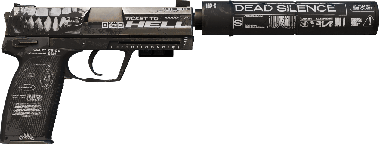 Preview image 2 of StatTrak™ USP-S | 通往地獄的門票 (重度磨損)