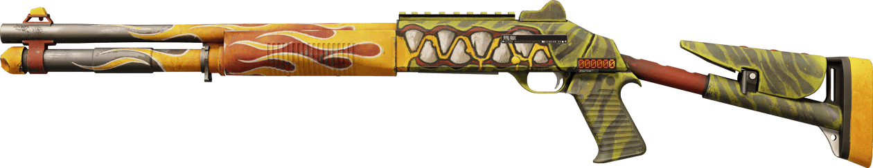 Preview image 1 of StatTrak™ XM1014 | 焚烬之鳄 (略有磨损)