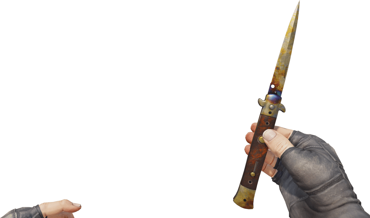 Preview image 3 of ★ Stiletto Knife | Stal nawęglana (po ciężkich walkach)