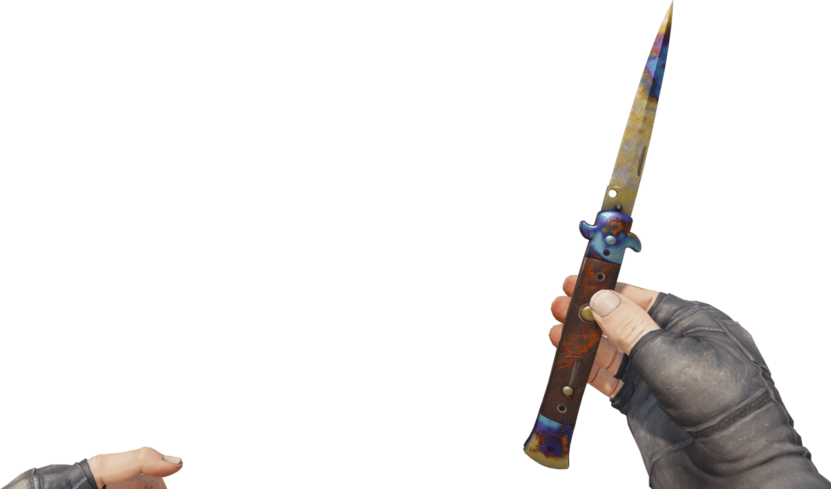 Preview image 3 of ★ Stiletto Knife | Case Hardened (かなり摩耗)